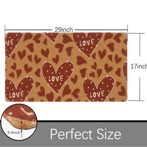 Valentine's Day Red Love Doormat Outdoor